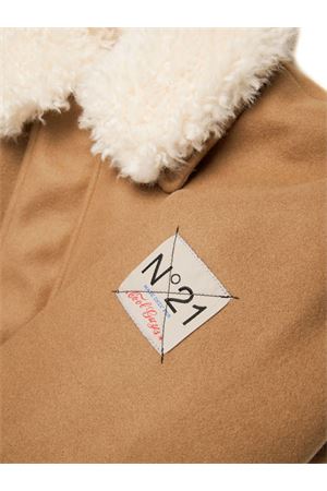 brown polyester jacket N°21 KIDS | N21981N02860N717